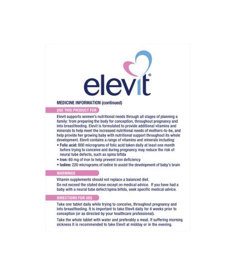 elevit pregnancy woolworths.